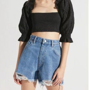 Wrangler x Urban Outfitters High Bells Cut off Denim Shorts - Size 26